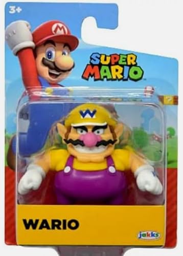 Super Mario Mini Action Figure 2.5 Inch Wario Collectible Toy von Super Mario