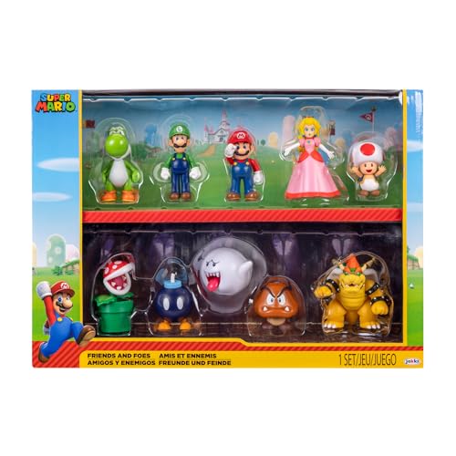 Super Mario Nintendo Figuren 10er Set Freunde und Feinde, 6,5 cm von Nintendo