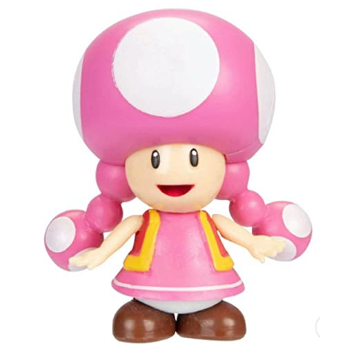 World of Nintendo – Super Mario – 41142 – Figur mit Gelenken, 6,3 cm – Figur Toadette von Super Mario