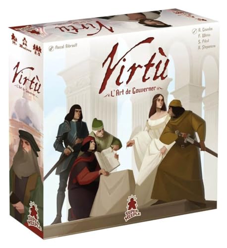 Virtù Brettspiel Italienische Renaissance Themed Strategiespiel Deep Strategic City Building Game for Adults and Teens Ages 14+ 2-5 Players Average Playtime 60-150 Minutes, Made by Super Meeple von Fantasy Flight Games