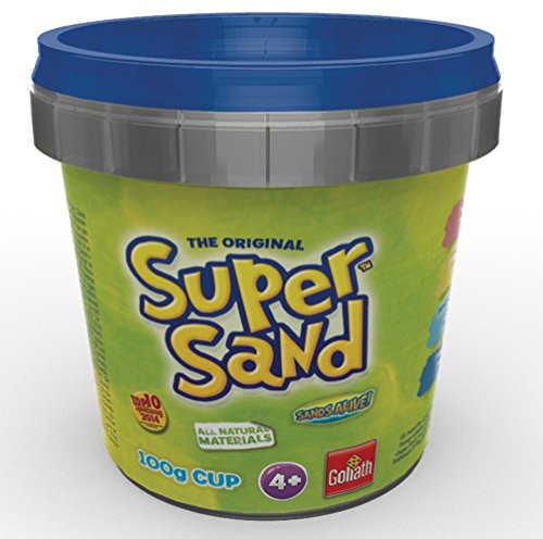 Goliath 83249 100g Cup, Magischer Sand für Sandburgen im Kinderzimmer-kreative Sandbauwerke von Super Sand