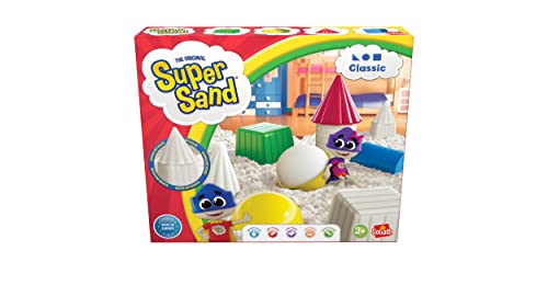 Super Sand 383324.008 Magic Sand Goliath Classic-magischer Sandburgen im Kinderzimmer-Empfohlen ab 4 Jahren, Einfach, Weiß, one Size von Super Sand