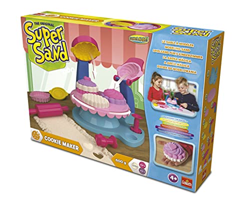 Goliath 83289 - Super Sand Cookie Maker, bunte Kekse aus Spiel-Sand backen, vielseitige Backformen für kleine Meisterbäcker, tolle Leckereien zaubern, ab 4 Jahren von Goliath Toys