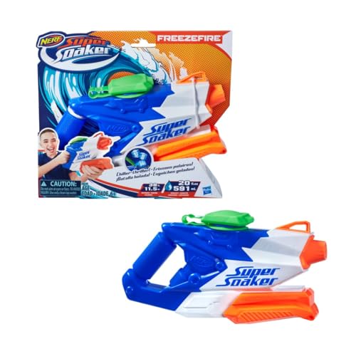 Hasbro Super Soaker B8249EU4 - FreezeFire 2.0 Wasserpistole, mit Eiswürfel-Technologie von Super Soaker