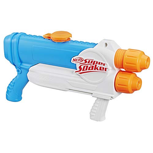 Super Soaker Barracuda Wasserpistole zwei Wasserstrahlen großer 1L Wassertank einfaches Auffüllen von Super Soaker