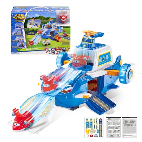 Super Wings Weltflugzeug Spielset EU74083, bunt von Super Wings