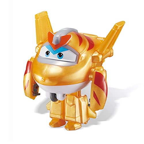 Super Wings EU750031 Bots, Golden Character Transforming Toys for 3 4 5 6 7 Years Old Boys Girls, Gold, 2' von Super Wings