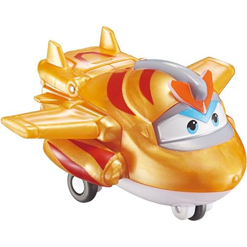 Super Wings EU750231 Golden Character Easy Transformation Preschool Kids Gift Toys for 3+ Year Old Boys Girls, Gold, 5' von Super Wings