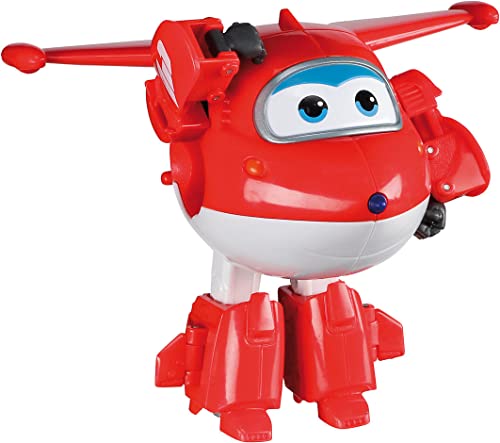 Super Wings Jett 5' Transforming Character Easy Transformation Character Preschool Kids Toys for 3+ Year Old Boys Girls von Super Wings