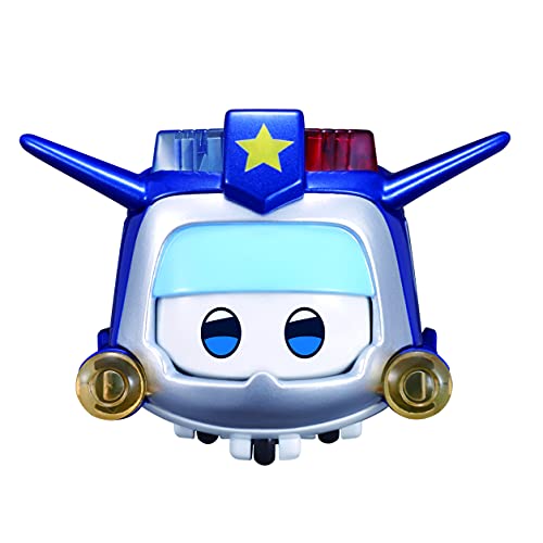 Super Wings Toys for 3 4 5 6 7 8 9 Year Old Boy Girl , Paul Super Pet w/ Light Facial Expressions Interchanging Gift, Blue von Super Wings