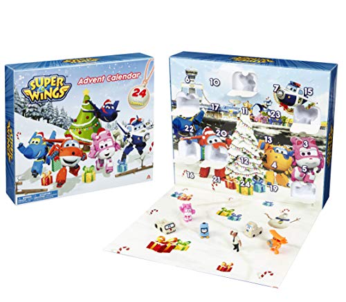 Waiky Germany GmbH EU730910-Advent Calendar inkl. 24 Figuren Superwings AK SWG Super Wings Adventskalender 2019, bunt von Super Wings