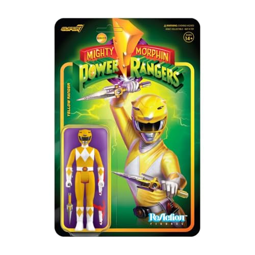 Mighty Morphin Power Rangers Yellow Ranger Reaction FIG von Super7