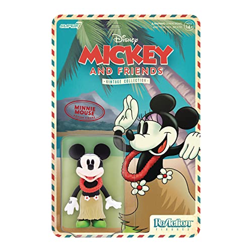 SUPER7 - Disney W2 Hawaiian Holiday Minnie Mouse Reaction FIG, Multi von Super7