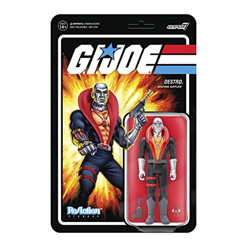 SUPER7 - G.I. Joe Reaction Wave 1 - Destro, Multicolor, Standard, (RE-GIJOW1A-DES-) von Super7