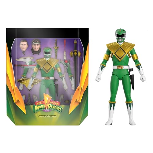 SUPER7 Mighty Morphin Power Rangers Figur Ultimates Green Ranger 18 cm von Super7