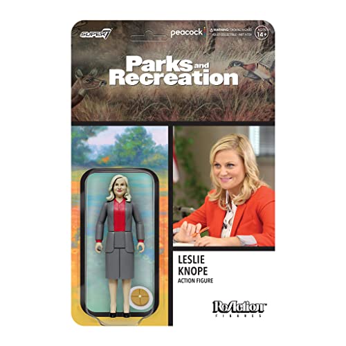 SUPER7 Parks and Recreation Leslie Knope 9,5 cm Reaktionsfigur von Super7