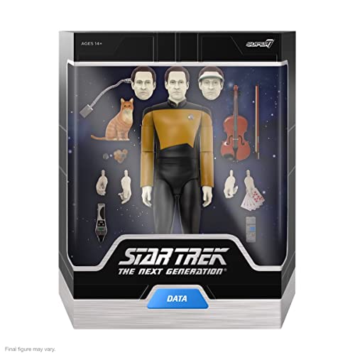 SUPER7 Star Trek: The Next Generation Figur Ultimates Lieutenant Commander Data 18 cm von Super7