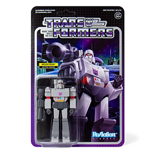 SUPER7 TRANW01-MEG-02 Transformers Megatron Reaktionsfigur, Mehrfarbig von Super7