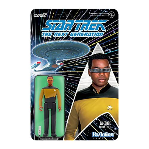 Star Trek Next GEN W2 Geordi LA Forge Reaction FIG von Super7