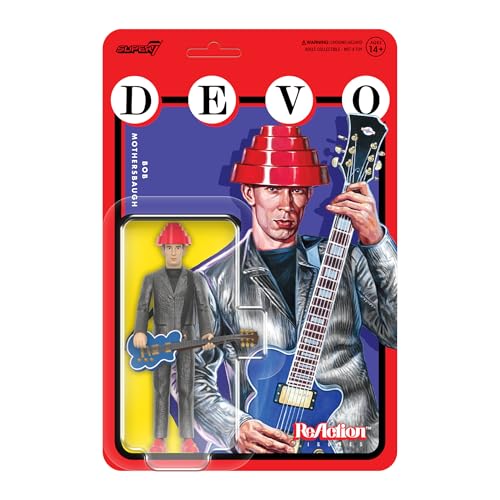 Super7 Devo Bob Mothersbaugh (Girl U Want) – 9,5 cm Devo Actionfigur mit Zubehör, Rockmusik-Sammlerstücke und Retro-Spielzeug von Super7