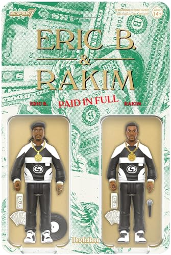 Super7 Eric B. & Rakim Paid in Full 2-Pack – 9,5 cm große Reaktionsfigur, 2er-Pack von Super7