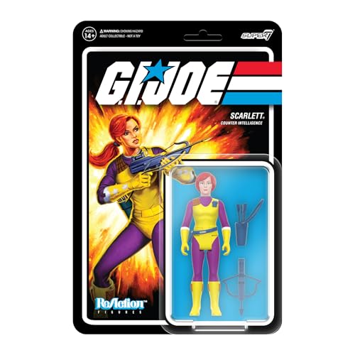 Super7 G.I. Joe ReAction Figuren - Scarlett (DIC Purple) Actionfigur von Super7