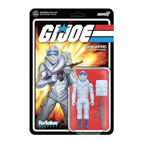 Super7 G.I. Joe Cobra Snow Serpent - 9,5 cm G.I. Joe Actionfigur mit Zubehör, klassische Cartoon-Sammlerstücke und Retro-Spielzeug von Super7