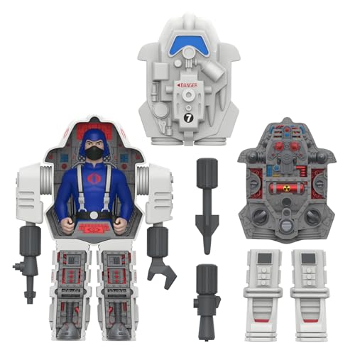 Super7 G.I. Joe Super Cyborg - S.N.A.K.E. Armor (Full Color - Gray) Actionfigur von Super7