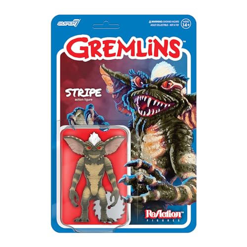 Super7 Gremlins Stripe – 9,5 cm große Gremlins Actionfigur mit Zubehör, Klassische Film-Sammlerstücke und Retro-Spielzeug von Super7