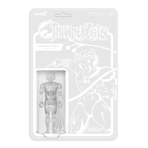 Super7 Invisible Tygra Clear Variante Thundercats Reaktionsfigur von Super7