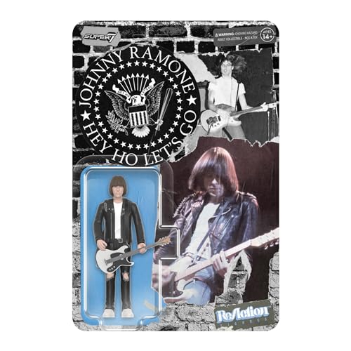 Super7 Johnny Ramone ReAction Figures - Johnny Ramone (White Shirt) Actionfigur von Super7