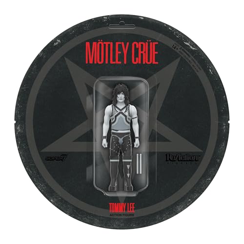 Super7 Motley Crue Reaction Figures Wave 02 - Tommy Lee (Shout at The Devil - Black & White) Actionfigur von Super7