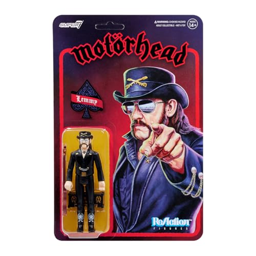 Super7 Motorhead Reaktionsfiguren - Lemmy (Modern Cowboy) Actionfigur von Super7