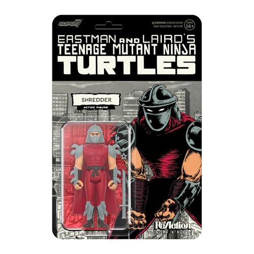 Super7 - Ninja Turtles Mutant Teenage Mutant Wave Actionfigur 11 - Shredder Actionfigur (Comicfarbe) von Super7