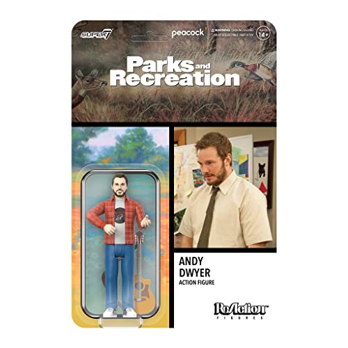 Super7 Parks and Recreation Andy Dwyer (Mausratte) 9,5 cm Reaktionsfigur von Super7