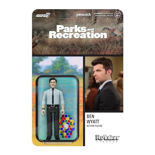 Super7 Parks and Recreation Ben Wyatt – 9,5 cm große Parks and Rec Actionfigur mit Zubehör, Klassische TV-Show-Sammlerstücke und Popkultur-Spielzeug von Super7