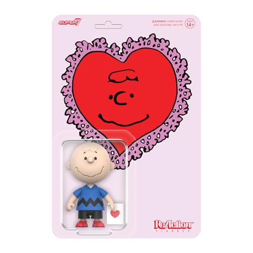 Super7 Peanuts Reaktionsfiguren - Charlie Brown (Valentine Delivery) Actionfigur von Super7