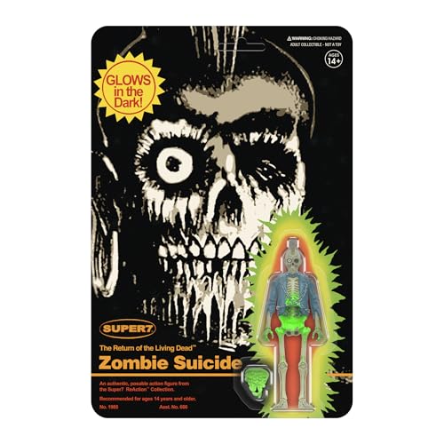 Super7 Return of The Living Dead Reaktionsfiguren Wave 05 - Zombie Suicide (Monster Glow) Actionfigur von Super7