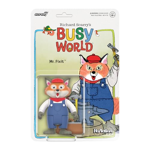 Super7 Richard Scarry Reaktionsfiguren Wave 02 - Mr. Fixit Actionfigur von Super7