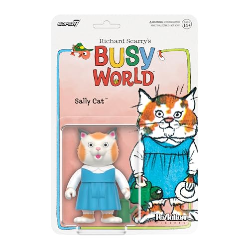 Super7 Richard Scarry Reaktionsfiguren Wave 02 - Sally Cat Actionfigur von Super7