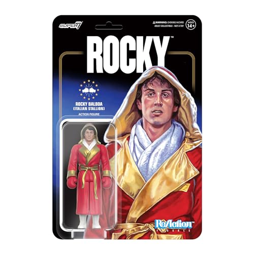 Super7 Rocky Balboa (Italienischer Hengst), 9,5 cm große Rocky-Actionfigur, Klassische Film-Sammlerstücke und Retro-Spielzeug von Super7