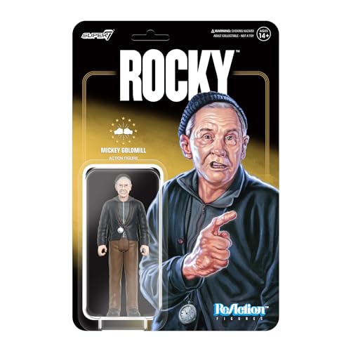 Super7 Rocky Mickey – 9,5 cm große Rocky-Actionfigur, Klassische Film-Sammlerstücke und Retro-Spielzeug von Super7