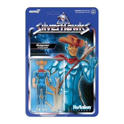 Super7 SilverHawks Reaktionsfiguren Wave 01 - Bluegrass (Spielzeugversion) Actionfigur von Super7