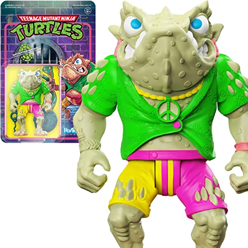 Super7 Teenage Mutant Ninja Turtles Napoleon Bonafrog – 9,5 cm TMNT Actionfigur mit Zubehör, klassischen Cartoon-Sammlerstücken und Retro-Spielzeug von Super7