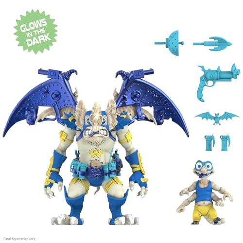 Super7 Teenage Mutant Ninja Turtles Ultimates! - Wingnut & Screwloose (Glow) Actionfigur von Super7