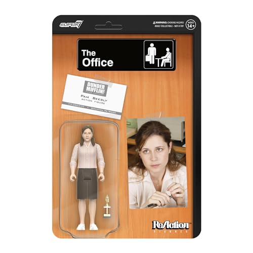 Super7 The Office Pam Beesly (Dundie) - 9,5 cm The Office Actionfigur mit Zubehör Classic TV Show Collectibles von Super7