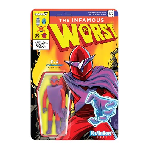 Super7 The Worst Reaction Figures Wave 05 (Mutant Team) - X4 (The Shadow) Action Figure von Super7