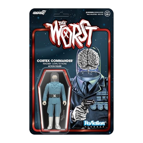 Super7 The Worst Cortex Commander (Scum Squad) - 9,5 cm The Worst Action Figure with Accessory Collectibles and Retro Toys von Super7