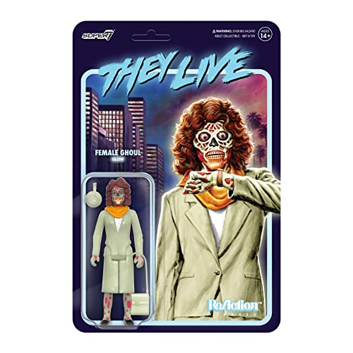 Super7 They Live Female Ghoul Glow Reaction Figur 9,5 cm von Super7