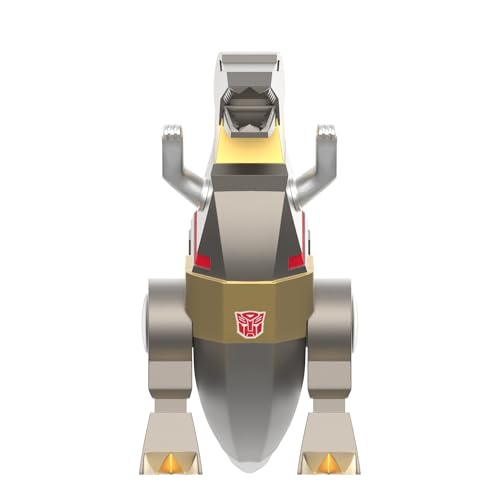 Super7 Transformers Grimlock (Metallic) – 9,5 cm Transformers Actionfigur, klassische Cartoon-Sammlerstücke und Retro-Spielzeug von Super7